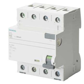 Siemens FI-Schutzschalter T55 Typ A  40A 3+N-POL IFN 30MA