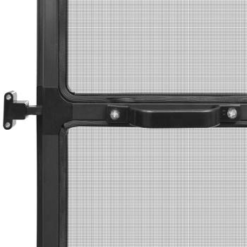 Insektenschutz mit Scharnieren für Türen Anthrazit 100x215 cm