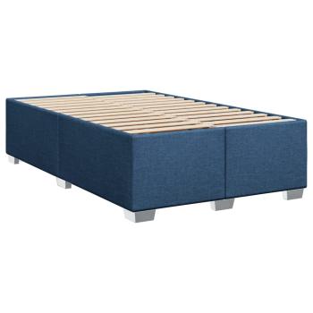 Boxspringbett mit Matratze Blau 80x200 cm Stoff