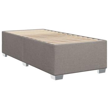 Boxspringbett mit Matratze Taupe 80x200 cm Stoff