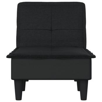 Chaiselongue Schwarz Stoff