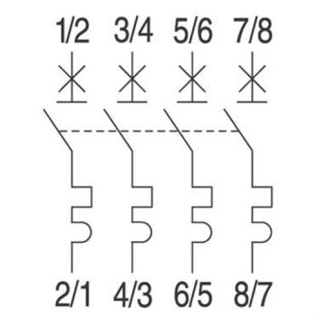 GE / AEG PV-LSS 4-pol., 63A, B-Char. GE 1000V, EP104UC, B 63, 4 TE