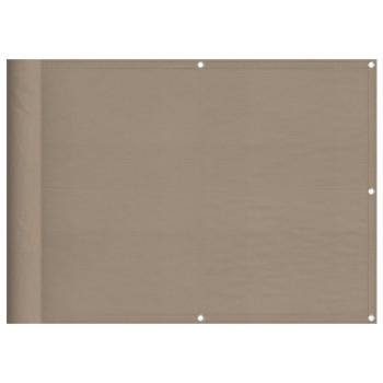 Balkon-Sichtschutz Taupe 75x800 cm 100 % Polyester-Oxford