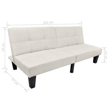 Schlafsofa Verstellbar Beige