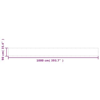 Balkon-Sichtschutz Sandfarben 90x1000 cm 100% Polyester-Oxford