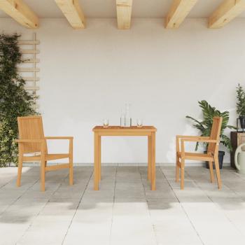 ARDEBO.de - 3-tlg. Garten-Essgruppe Massivholz Teak