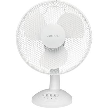 ARDEBO.de Clatronic VL 3602 Tischventilator, Ø 30cm, 3 Geschwindigkeiten, oszillierend, Metallschutzgitter, weiß (263699)