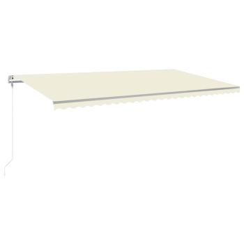 Markise Automatisch Einziehbar 600x350 cm Creme