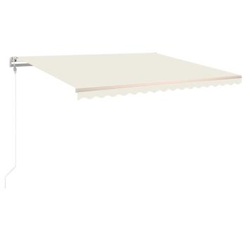 Markise Automatisch Einziehbar 400x350 cm Creme