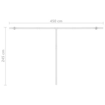 Standmarkise Automatisch 400x350 cm Cremeweiß