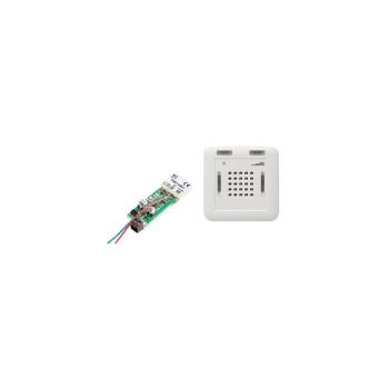 ARDEBO.de TCS FFL3000-0 Funksignalgerät TRE1, Funkgong, Einbau-Sender RTS17E, weiß