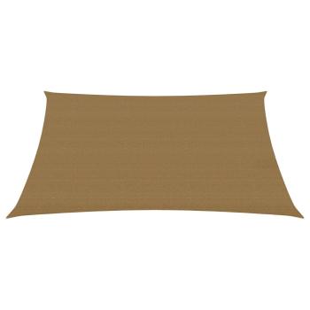 Sonnensegel 160 g/m² Taupe 3x4 m HDPE