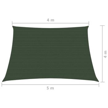 Sonnensegel 160 g/m² Dunkelgrün 4/5x4 m HDPE