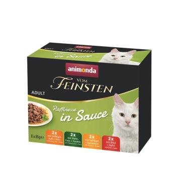 ARDEBO.de Animonda Cat vom Feinsten Raffinesse Mixpaket Adult in Sauce 8 x 85g 