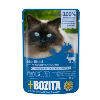 ARDEBO.de Bozita Sterilised Häppchen in Sauce PB Rentier 85 g 