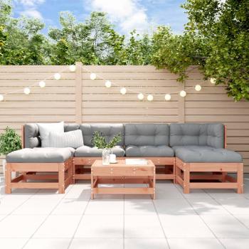 ARDEBO.de - 7-tlg. Garten-Lounge-Set mit Kissen Massivholz Douglasie