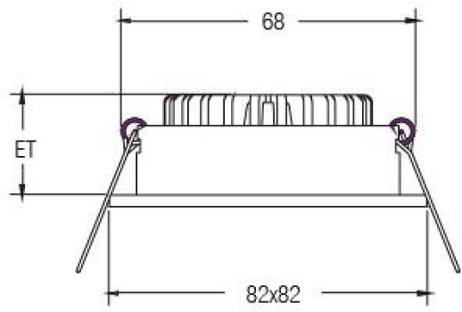 Brumberg LED-Einbaustrahler, 350mA, 7W, 2700K, champagner (12262633)