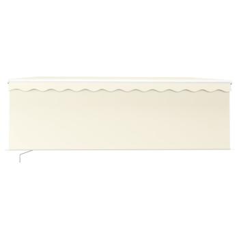 Markise Manuell Einziehbar mit Rollo 4,5x3 m Creme