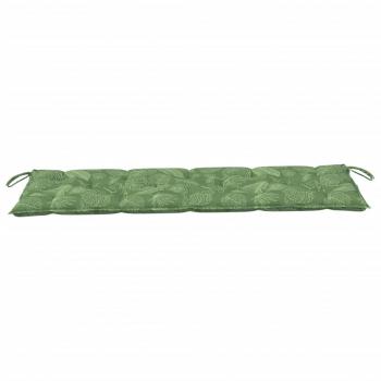 Gartenbank-Auflage Blattmuster 150x50x7 cm Oxford-Gewebe