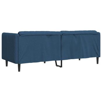 Sofa 2-Sitzer Blau Stoff