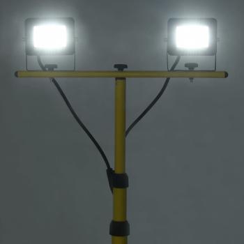 LED-Fluter mit Stativ 2x20 W Kaltweiß