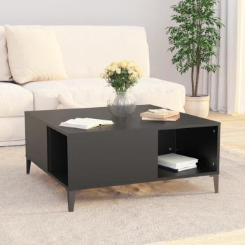 Couchtisch Schwarz 80x80x36,5 cm Holzwerkstoff