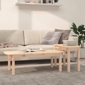 ARDEBO.de - 2-tlg. Couchtisch-Set Massivholz Kiefer