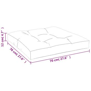 Palettenkissen Mehrfarbig 70x70x12 cm Stoff