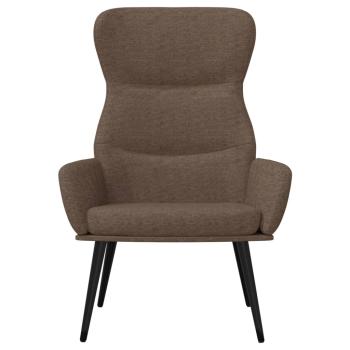 Relaxsessel mit Hocker Taupe Stoff