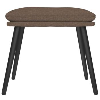 Relaxsessel mit Hocker Taupe Stoff