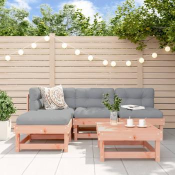 ARDEBO.de - 5-tlg. Garten-Lounge-Set Massivholz Douglasie