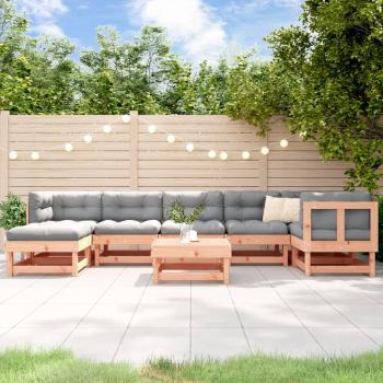 ARDEBO.de - 8-tlg. Garten-Lounge-Set mit Kissen Massivholz Douglasie