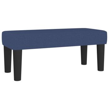 Boxspringbett mit Matratze Blau 90x190 cm Stoff