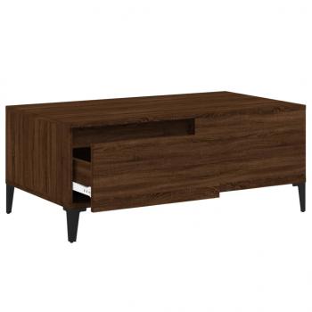 Couchtisch Braun Eichen-Optik 90x50x36,5 cm Holzwerkstoff