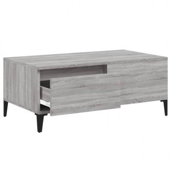 Couchtisch Grau Sonoma 90x50x36,5 cm Holzwerkstoff