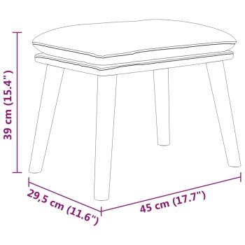 Relaxsessel mit Hocker Dunkelgrün Stoff