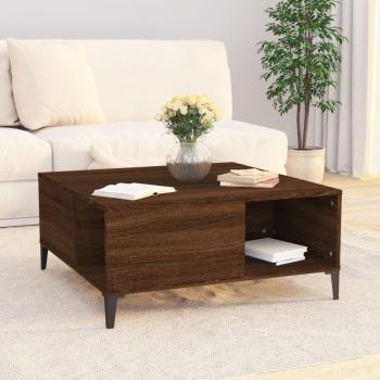 Couchtisch Braun Eichen-Optik 80x80x36,5 cm Holzwerkstoff