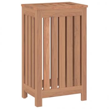 Wäschebehälter 35x25x60 cm Massivholz Teak