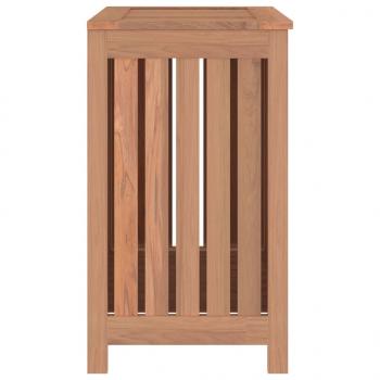 Wäschebehälter 50x35x60 cm Massivholz Teak