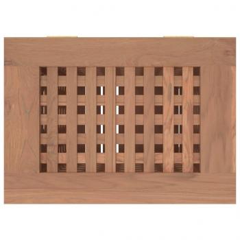 Wäschebehälter 35x25x60 cm Massivholz Teak