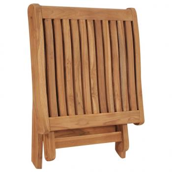 5-tlg. Garten-Lounge-Set Massivholz Teak 