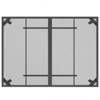 Gartentisch Anthrazit 110x80x72 cm Stahlgitter