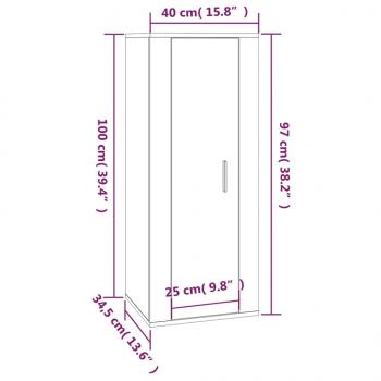 5-tlg. TV-Schrank-Set Hochglanz-Weiß Holzwerkstoff