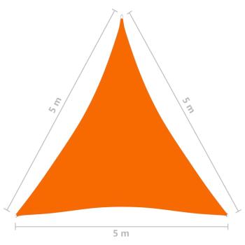 Sonnensegel Oxford-Gewebe Dreieckig 5x5x5 m Orange