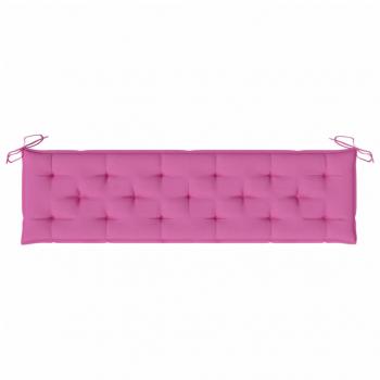 Gartenbank-Auflage Rosa 180x50x7 cm Oxford-Gewebe