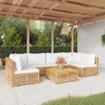 ARDEBO.de - 7-tlg. Garten-Lounge-Set mit Kissen Massivholz Teak