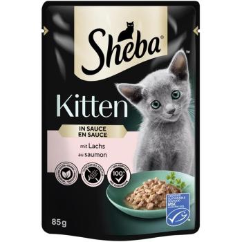 ARDEBO.de Sheba Portionsbeutel Kitten Lachs in Sauce 85g