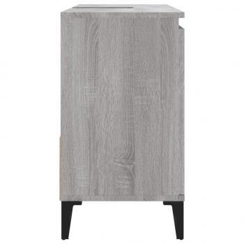 Badschrank Grau Sonoma 65x33x60 cm Holzwerkstoff