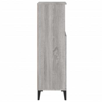 Badschrank Grau Sonoma 30x30x100 cm Holzwerkstoff