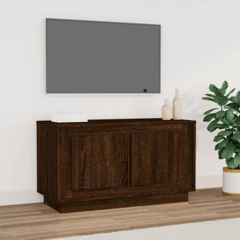 ARDEBO.de - TV-Schrank Braun Eichen-Optik 80x35x45 cm Holzwerkstoff